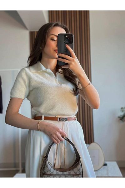 Hotfashion سترة نسائية قصيرة الأكمام