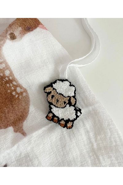 efecco Child Baby Special Design 100% Natural Cotton Rope Punch Double Sided Pacifier Strap