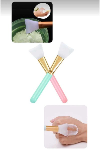 Vi Caro 2-Piece Care Set Double-Sided Facial Cleansing Brush + Mask Applying Brush