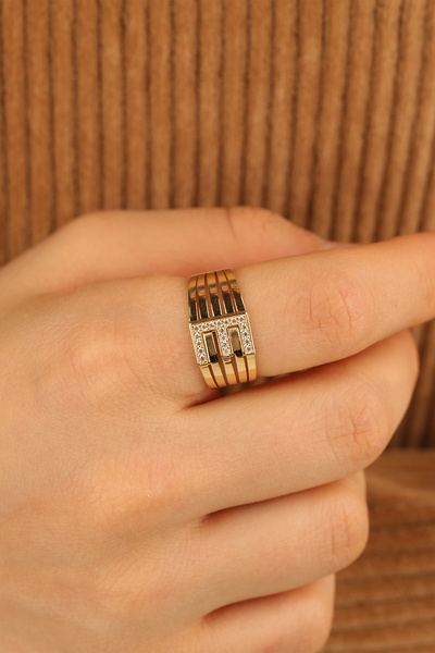 Çgk Çiğdem Gürel Kuyumculuk E Harf Altın Yüzük