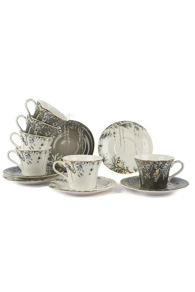 Mikasa Moor Plomo Set of 6 Coffee Cups
