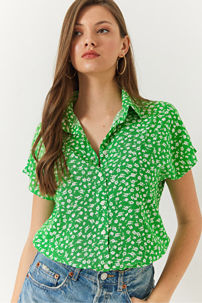 Bianco Lucci Női mintás denevér ujjú viszkóz ing60101035