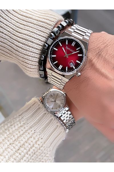 Ferrucci Steel Cord Lovered Double Wristwatch 3 Atm Waterproof