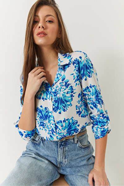 Bianco Lucci Női virágmintás szabású ing 60251358