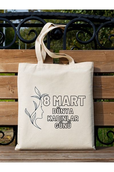 Cemira 8 martie Geantă din pânză cadou de Ziua Femeii, geantă de umăr cadou, geantă tote, geantă de pictură