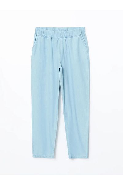 LC Waikiki Pantaloni de jeans pentru femei LCW ECO Indigo cu talie elastică