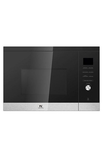MASTER KİTCHEN Cuptor microunde incorporabil Master Kitchen MKMW 3825-EDBK, 25 L, 5 functii, Grill, Negru/Inox