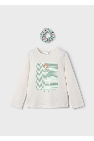 MAYORAL Girl's Hair Clip Long Sleeve T-Shirt 3016