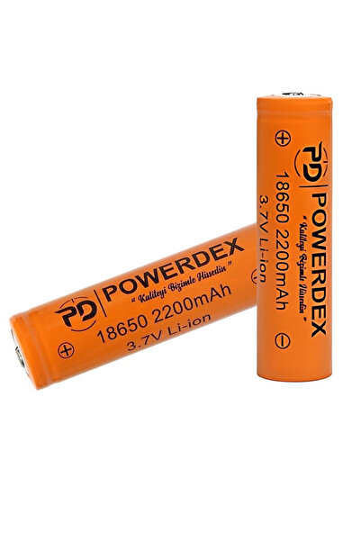 powerdex 18650 3.7V 2200mAh Şarj Edilebilir Li-ion Pil