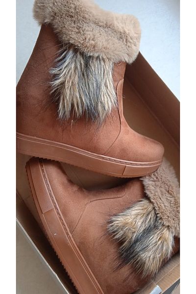 bescobel Baby Hidden Heel Feather Boots