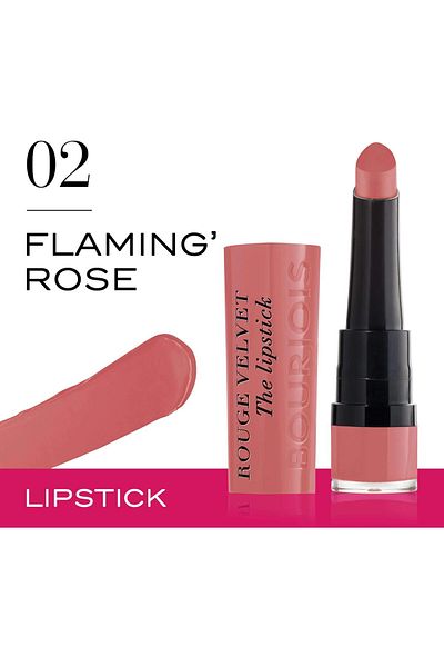 Bourjois , Rouge Velvet The Lipstick 02 Flaming rose