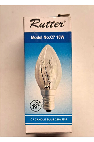 RUTTER 10W E14 DUY GECE LAMBASI, TUZ LAMBASI AMPULU GÜNIŞIĞI 1 ADET