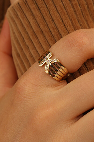 Çgk Çiğdem Gürel Kuyumculuk K Harf Altın Yüzük