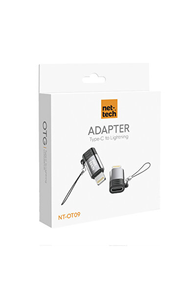 Nettech Nt-ot09 Type-c To Lighting Dönüştürücü - Siyah