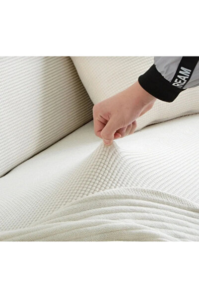 dyg home Likrali Koltuk Örtüsü Takımı 3 2 1 1 . Koltuk Kılıfı Takımı Kare Desen Ev Tekstili Ürünü