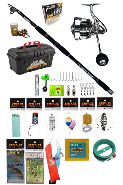 Oslo Black Fight 360cm 100-200gr Oslo Shark 6000 Deniz ve Göl Kıyı Olta Takım...