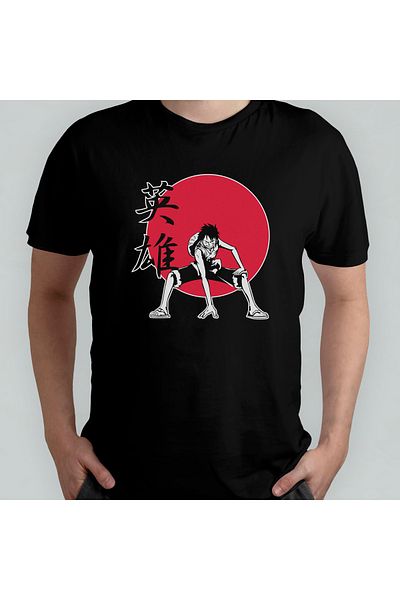 Pixxa Μπλουζάκι One Piece Monkey D. Luffy 100% Cotton Crew Neck T-Shirt Μοντέλο 27