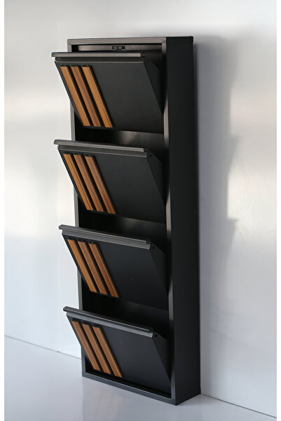 Formet 4 RAFLI MDF DEKORLU METAL AYAKKABILIK