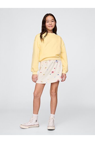 GAP Kız ÇocukGap Logo Fransız Havlu Kumaş Şort Etek