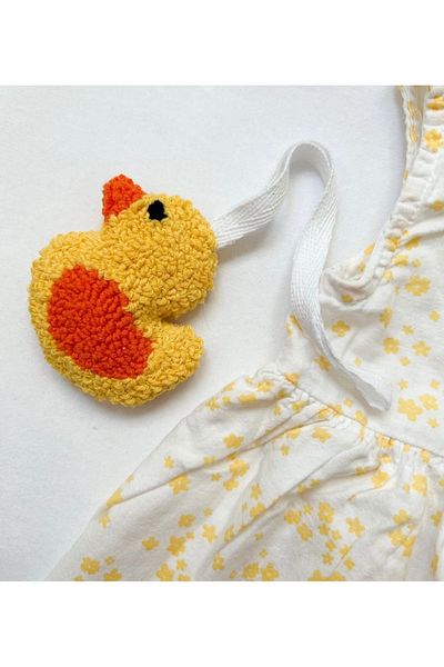 efecco Child Baby Special Design 100% Natural Cotton Rope Punch Double Sided Pacifier Strap