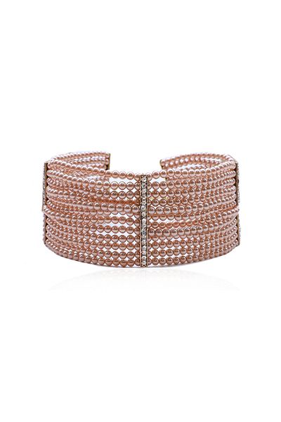 Bayemeyc Rosaline Glow Choker Pearl̇ Necklace