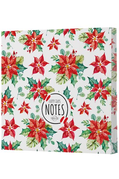Dokuz Yayınları Vivago Art New Year's Notebook Set - 6 with 14X20 Lines and 15X15 No Lines (320 Sheets)