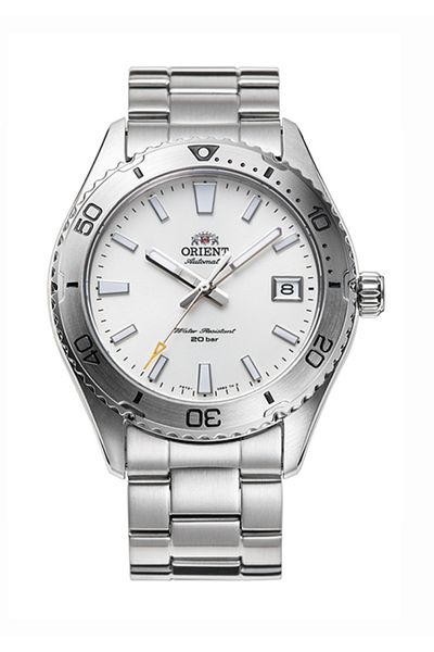 Orient Ra-Ac0Q03S30B Wind up Automatic Steel Grey White Dial 40 mm Men's Wrist Watch