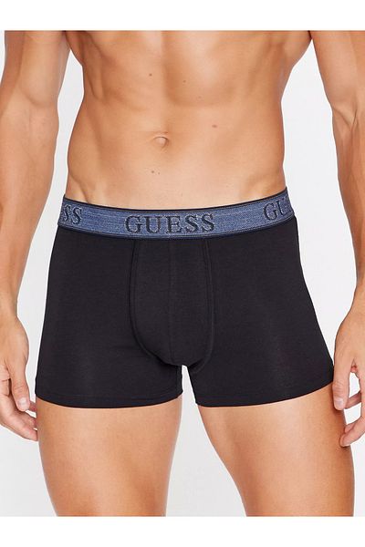 Guess Jeans Guess Jeans Lenjerie intimă 3-pack Black Elastic Bog Μαύρο Σετ μπόξερ