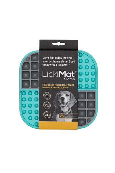 LickiMat وحدة تغذية بطيئة آمنة للاستخدام في غسالة الأطباق للكلاب من Slomo Combo