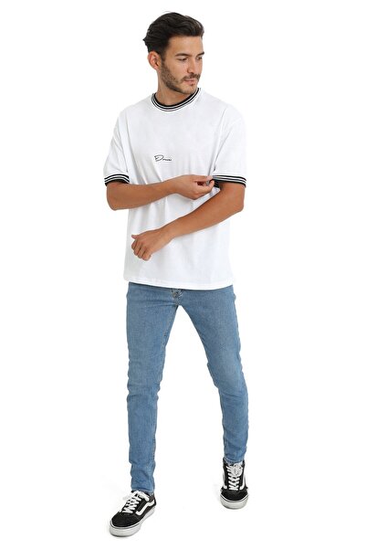 CC STORE Tricou de vară, unisex, cu model supradimensionat, cu guler imprimat...