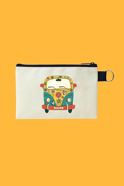 Woys Bags Vosvos Printed Canvas Makeup Bag