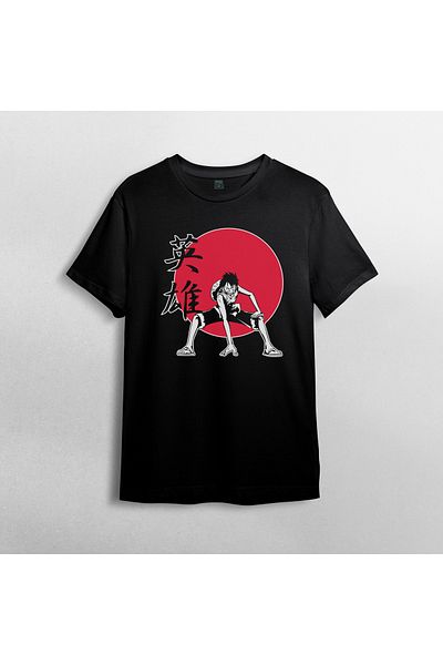 Pixxa Μπλουζάκι One Piece Monkey D. Luffy 100% Cotton Crew Neck T-Shirt Μοντέλο 27