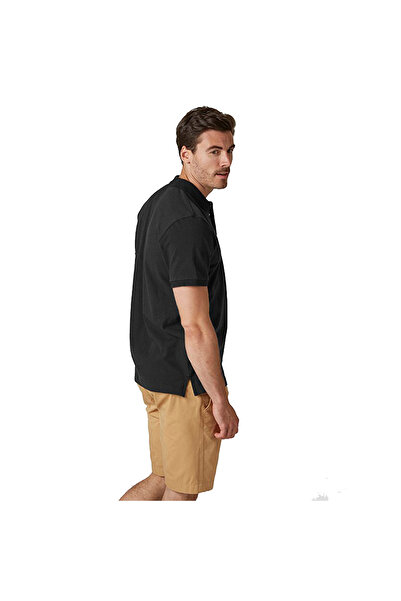 Helly Hansen Ανδρικό μπλουζάκι Polo με λαιμόκοψη σε μαύρο χρώμα Transat