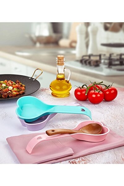 ELİOSA Kalpli Kepçe Ve Kaşık Altlığı - Kaşık Tutacağı Kp-120