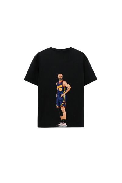 CC STORE Μπλουζάκι Unisex Oversize NBA BLACK CURRY