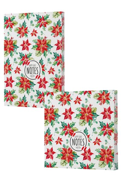 Dokuz Yayınları Vivago Art New Year's Notebook Set - 6 with 14X20 Lines and 15X15 No Lines (320 Sheets)