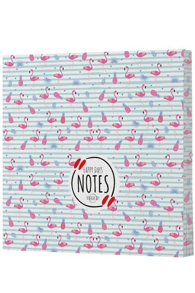 Dokuz Yayınları Vivago Art Flamingo 4 - Line and No Line Notebook Set 14X20/15X15 (320 Sheets)