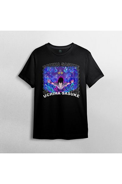 Pixxa Μπλουζάκι Naruto - Sasuke Uchiha Crew Neck 100% βαμβακερό - Μοντέλο 4