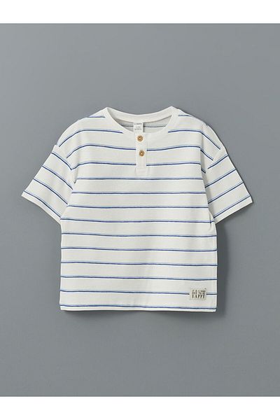 LC Waikiki Crew Neck Striped Boy T-Shirt