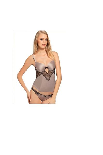 NBB Σετ εσώρουχα με επένδυση Push-up Bustier με κούμπωμα-κούμπωμα σε όλο το μήκος