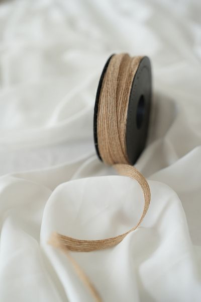 İstoria Bridal 3 Meter Jute Ribbon, Engagement-Bunch Decoration, Luxury Ribbon, Wicker Ribbon