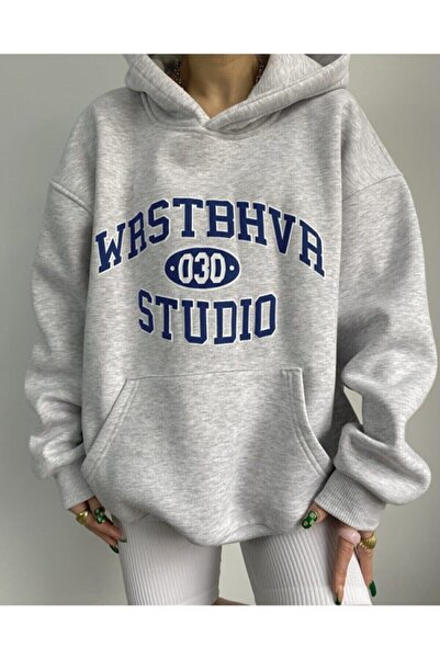 CC STORE Trend Ahmet Унисекс Оверсайз Релаксирана Качулка с Качулка и Джоб Качулка Светлокафяв Цвят WRST