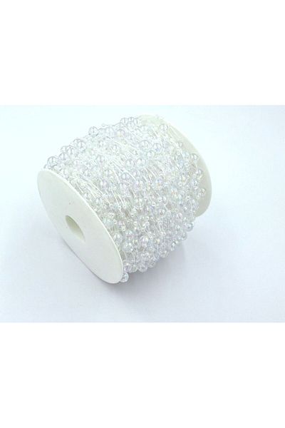 yiğit aksesuar 10 Yards Janjanli Fish Tape Stripe Pearl Bundle Wedding Dress Outfit Party Ornament