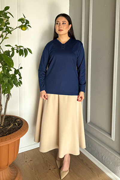 ModaPlaza Bluză pentru femei cu 3 nasturi