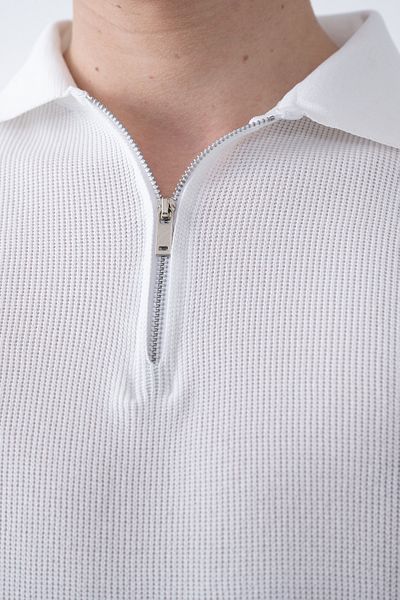 İLKCET MODA Μπλουζάκι Basic Knitwear με γιακά με φερμουάρ