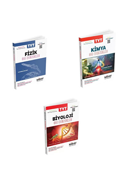 Garantör Akademi miray yaynları tyt fizik kimya ve biyoloji branş deneme
