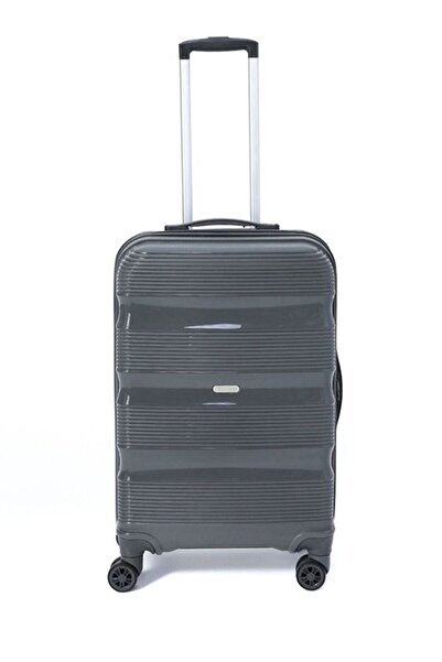 Pierre Cardin Trolley Antrasit Unisex Kabin Boy Valiz Pc4700-03