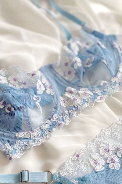 Kübra Tekstil Set de lenjerie cu sârmă pentru sutien floral pentru femei