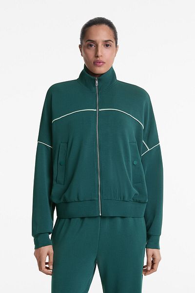 Oysho Piping jacket with soft-touch modal and buttons
