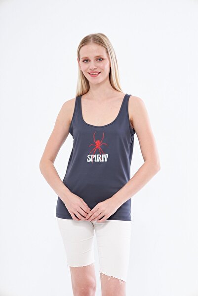 Moda Işık Спортивний атлет антрацитового кольору - з товстими бретелями та пр...